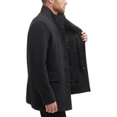 Mens Black Wool Softshell Jacket